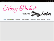 Tablet Screenshot of noseyparkerokc.com